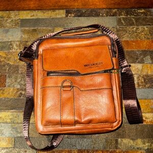 Brown Leather Men's Bag